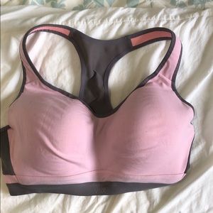 Victoria’s Secret sports bra pink & gray